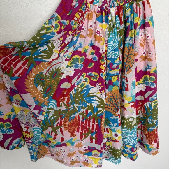 Caroline Constas Claudia Floral Print Flutter Sleeve Open Back Midi Dress - Picture 13 of 15